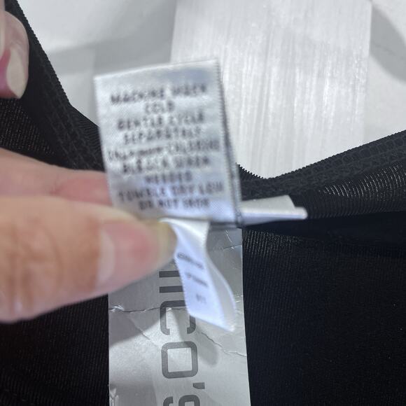 NWT Chico’s Travelers Size 3 16 Black Stretch Tunic Drop Shoulder Long Sleeve - Picture 6 of 8